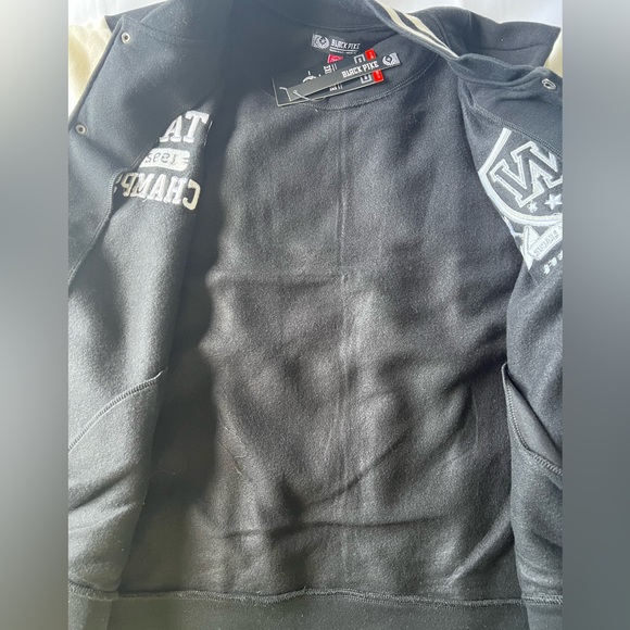 Black Pike - State Champs Black & Cream Varsity Jacket > Men’s Size:2XL - Picture 7 of 15